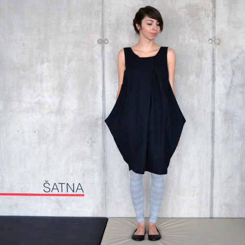 Šaty WIDE PE-black — foto 1