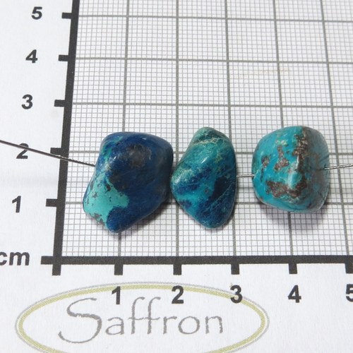 Azuro-Malachit ("africká gem silica") vrtaný č.2 — foto 1