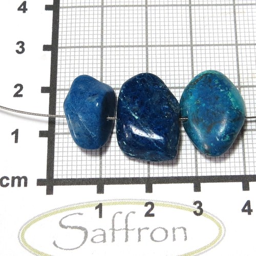 Azuro-Malachit ("africká gem silica") vrtaný č.3 — foto 1