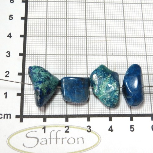 Azuro-Malachit ("africká gem silica") vrtaný č.8 — foto 1