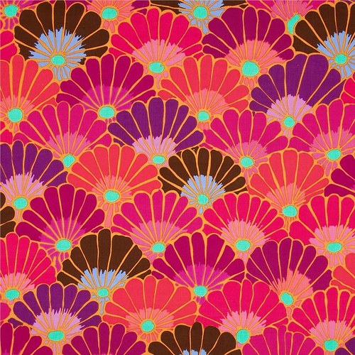Thousand Flowers Red, Kaffe Fassett - SLEVA — foto 1