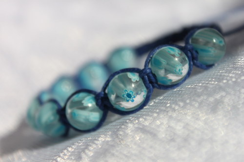 Millefiori.. Náramek macramé — foto 1