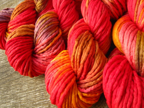 EXTRA merino 10mm "Dračí oheň" — foto 1