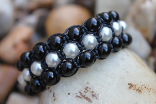 Náramek trojitý / Triple shamballa — foto 1