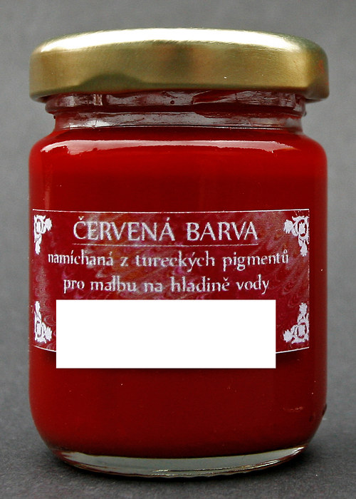 Ebru barva - červená — foto 1