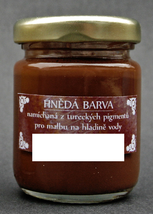 Ebru barva - hnědá — foto 1