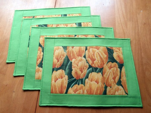 Jarní prostírání s tulipány — foto 1
