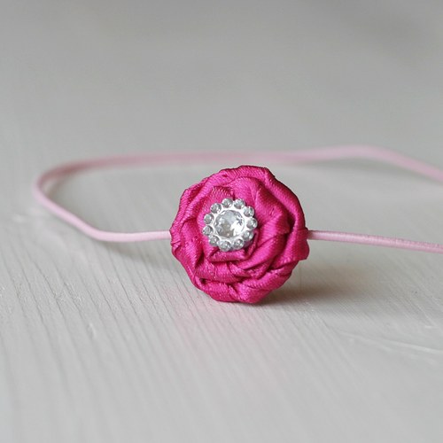 Čelenka pro newborn - minirůžička — foto 1
