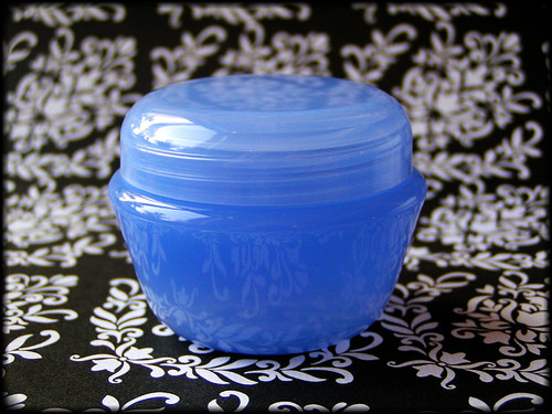 Kosmetická dózička 30 ml modrofialová mléčná — foto 1