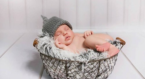 Pletená čepička elfí uzlík — foto 1
