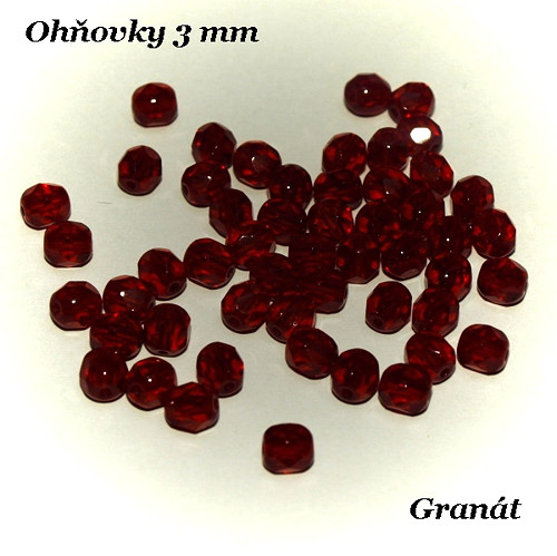 Ohňovky 3 mm Granát, 50 ks — foto 1