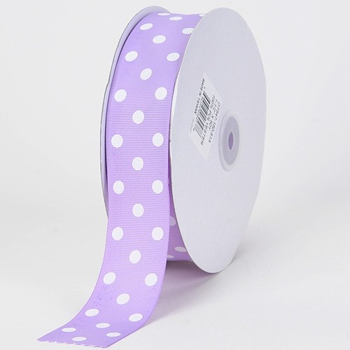 Stuha rypsová š.22 mm:Dots- lavender