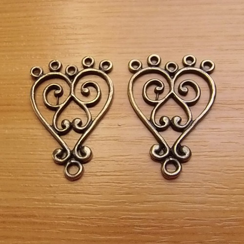 Bronzová ramínka - 33mm x 23mm
