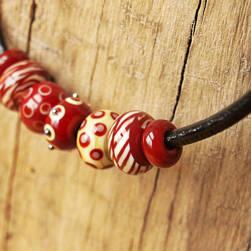 Náhrdelník z vinutek Red — foto 1