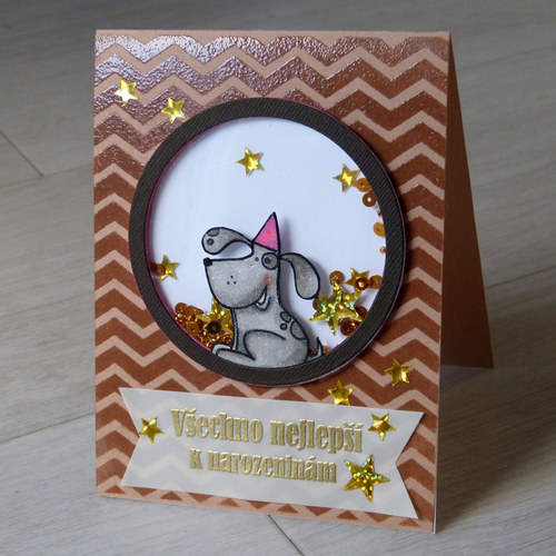 Přání PES - SHAKER - chrastidlo — foto 1