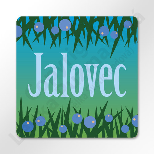 Jalovec - samolepka na kořenku
