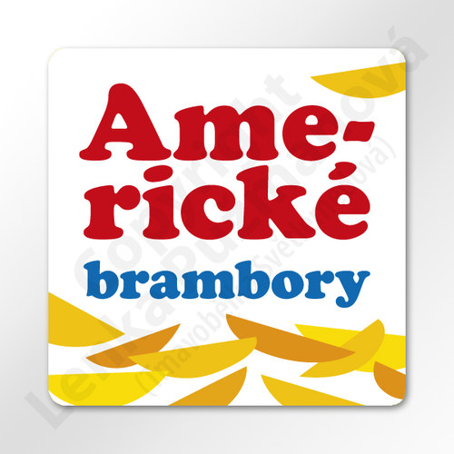 Americké brambory - samolepka na kořenku — foto 1