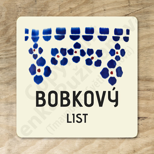 Bobkový list - samolepka na kořenku