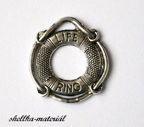 1853.Záchranný kruh/ 24x22mm/ 1kus