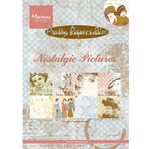 Marianne Design - Nostalgic Pictures, A5 - 8 ks
