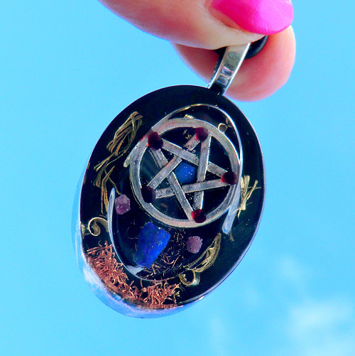Amulet* OBJ - Šperk - Pentagram / Ochrana s Opálem — foto 1