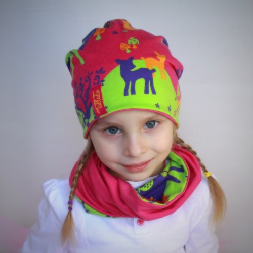 Čepička 4v1 BIO "Srnky s růžovou" — foto 1