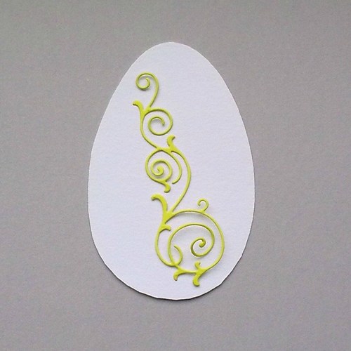 Výsek - Vajíčko a ornament