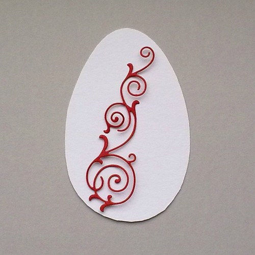 Výsek - Vajíčko a ornament