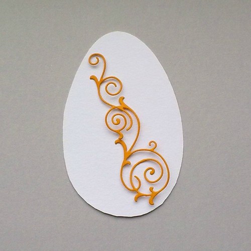 Výsek - Vajíčko a ornament