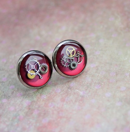 Burgundy circles — foto 1