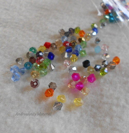 119-Broušená sluníčka, mix barev 4mm — foto 1