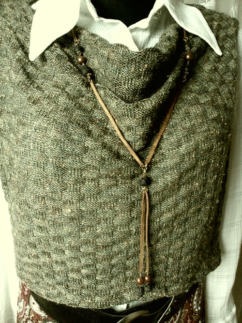Top s vodou khaki