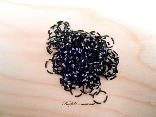 Gumičky Loom Bands černá+bílá — foto 1