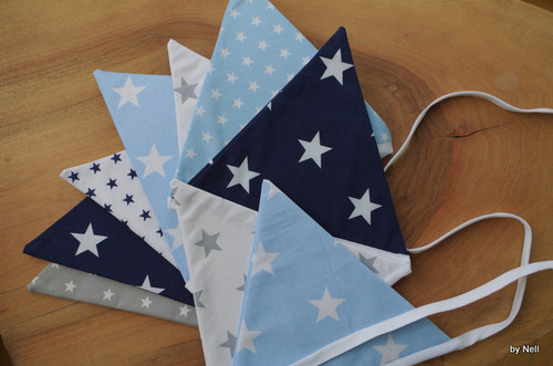 Girlanda - hvězdy v modré — foto 1