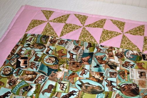 Přehoz - patchwork, koně — foto 1
