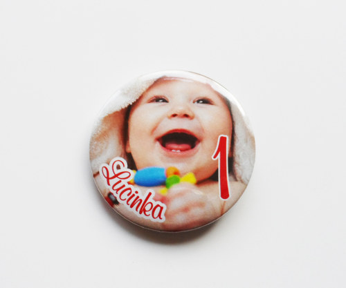 Narozeninová placka s vlastní fotkou 56 mm