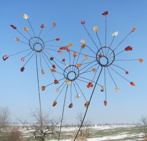 Sluníčko zápich- karneol — foto 1