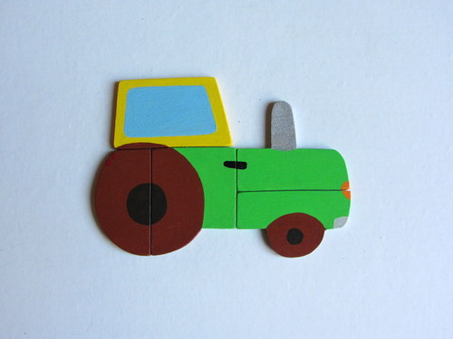 Traktor-skládačka s magnety — foto 1