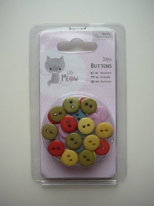 Knoflíky Meow! 30 ks