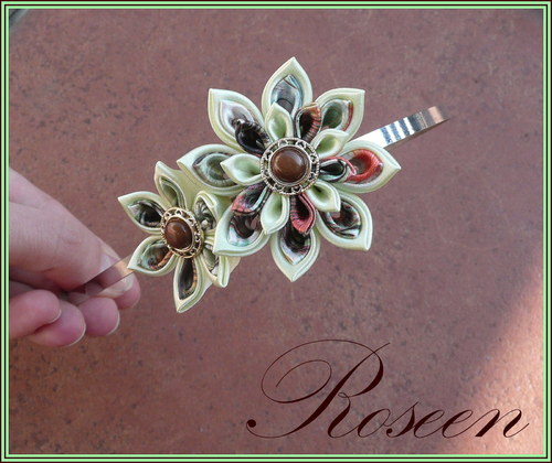 Kanzashi čelenka Jaro — foto 1
