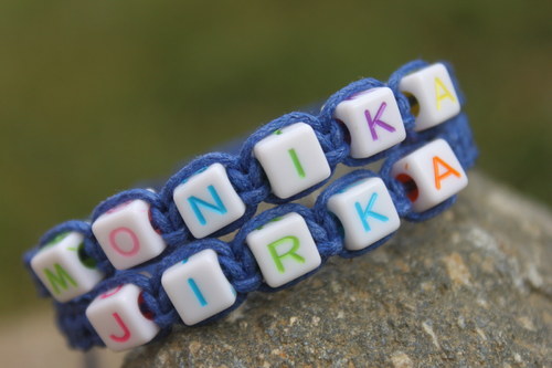 Náramek macramé se jménem.. — foto 1