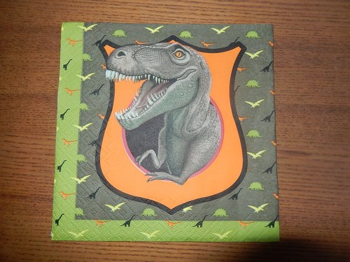 Ubrousek na decoupage - Tyranosaurus Rex — foto 1