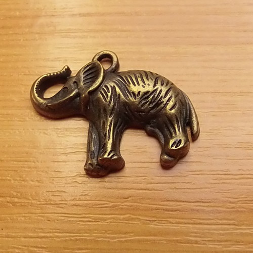 Slon - starobronz - 30mm x 24mm