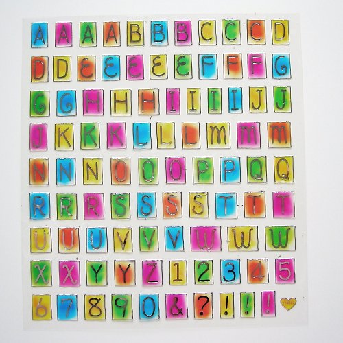 Samolepky - ALPHABET — foto 1
