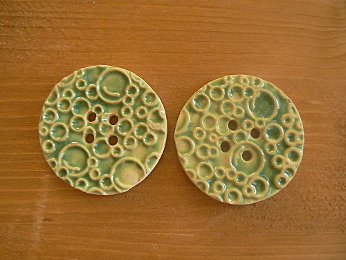 Knoflík - kruh zelený — foto 1