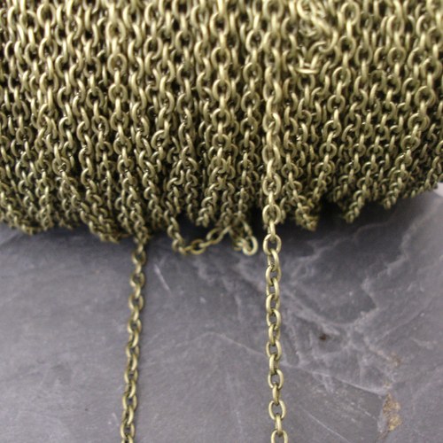 Řetízek cca 3x2mm - SBO - 1m