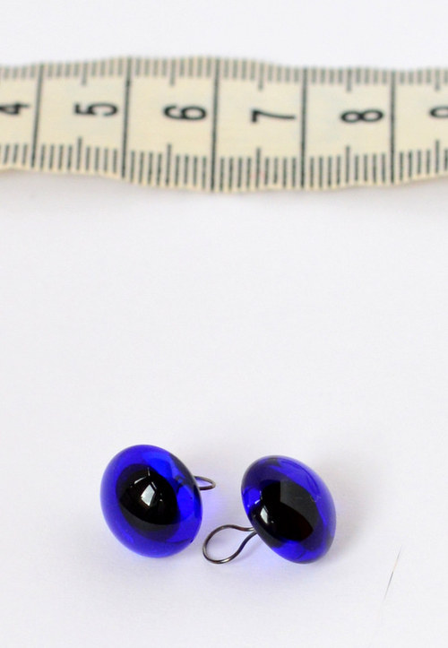 Skleněné oči modré průměr 12 mm