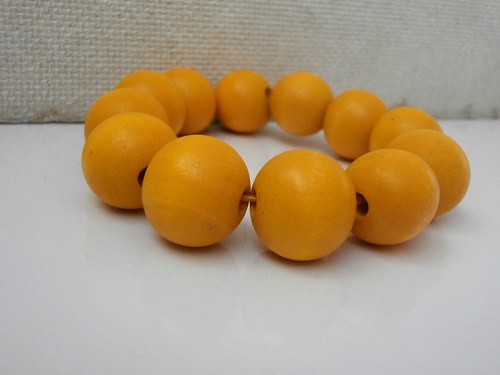 Dřevěný náramek limetka - citron — foto 1