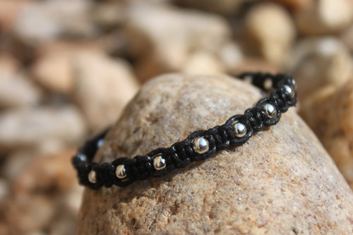 Náramek macramé/shamballa — foto 1