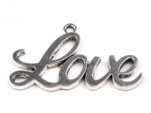 Přívěsek LOVE 20x40mm — foto 1